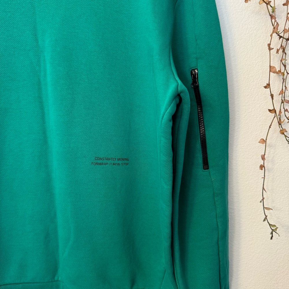 Zara Green Men’s Sweatshirt – Organic Cotton, Text Print. Unisex - Picture 2 of 5